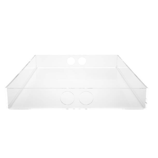Kleines Tablett klares Acryl
