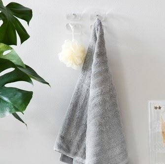 Aufhängehaken klares Acryl 2 Stück