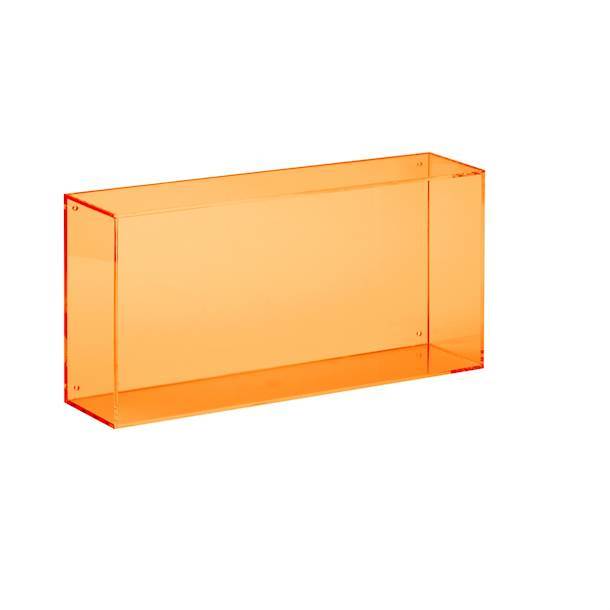 Rechteckiger Kasten oranges Acryl