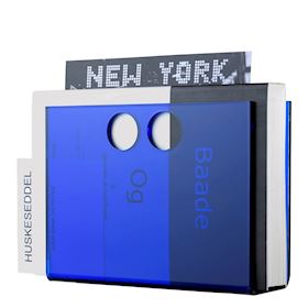 Papierhalter blaues Acryl