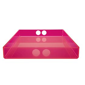 Kleines Tablett pinkes Acryl