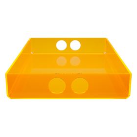 Großes Tablett oranges Acryl