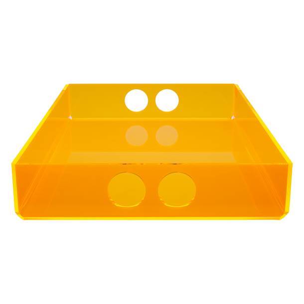 Großes Tablett oranges Acryl