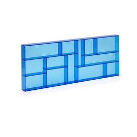 Kleiner Setzkasten blaues Acryl