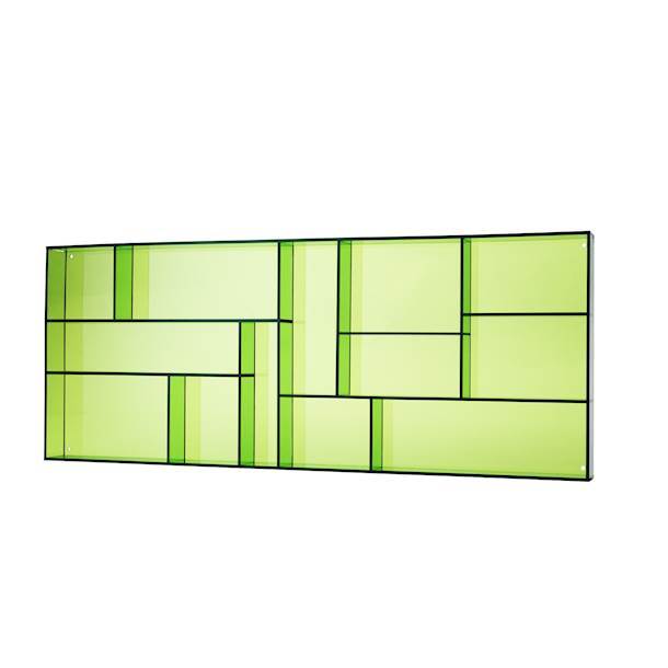 Kleiner Setzkasten grünem Acryl