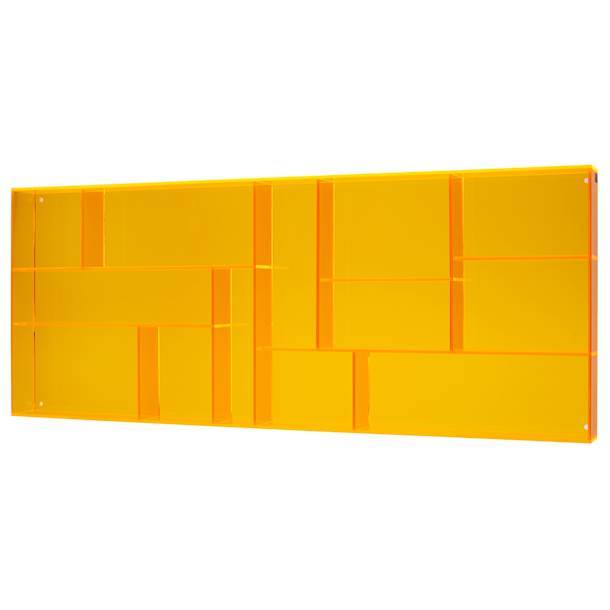 Kleiner Setzkasten oranges Acryl