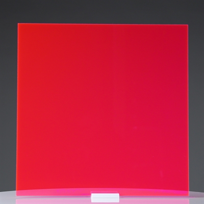 Rotes Acryl Fluoreszierend