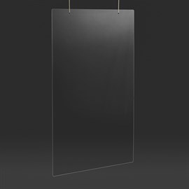 Schutz zum Aufhängen aus klarem Plexiglas® 124 x 67 cm