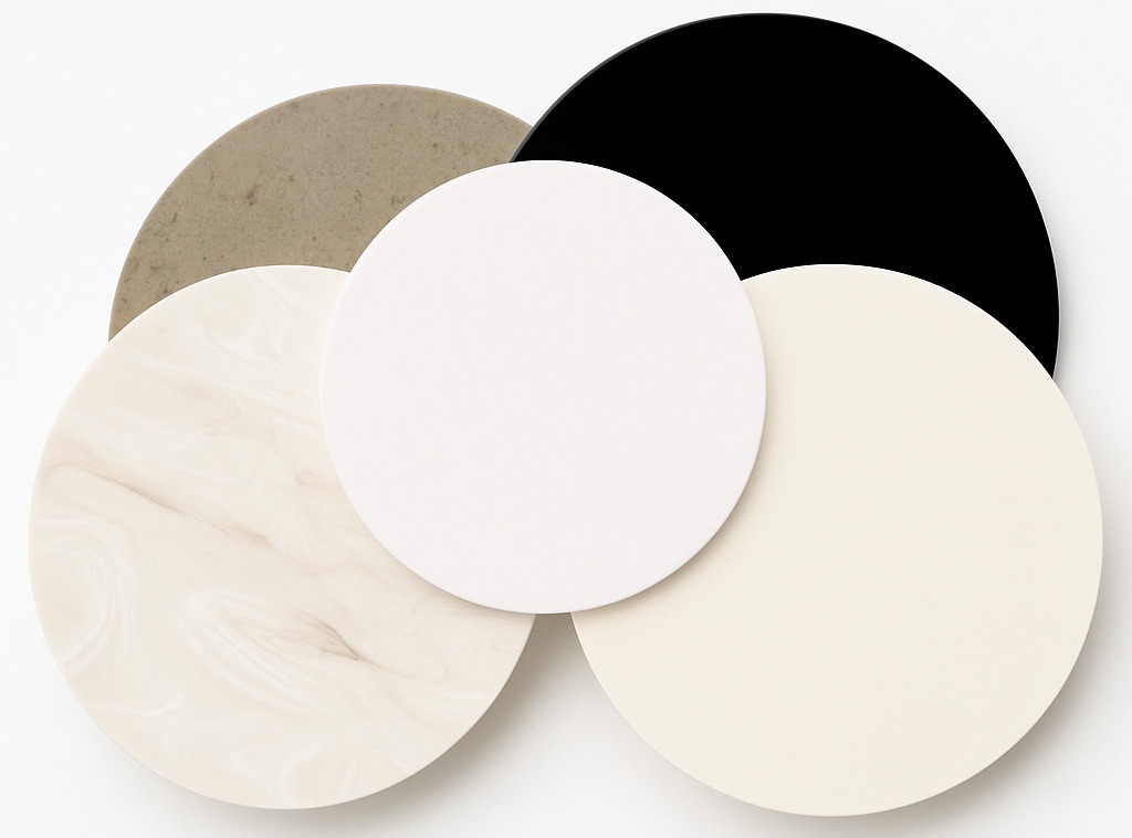Runde Corian Platten