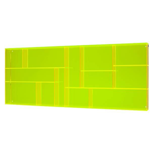Kleiner Setzkasten gelbes Acryl